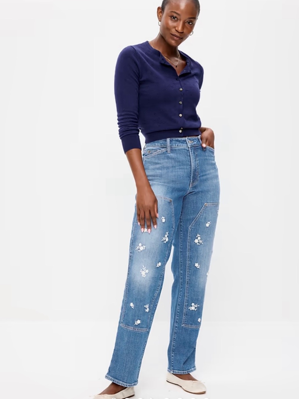 NWT-Old Navy High-Waisted OG Loose Jeans, Size 14